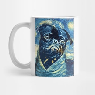 Pugs Van Gogh ✪ Starry Night Abstract Painting Art Style for PUG Lovers and owners Mug